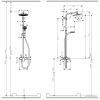 27269000 Crometta S 240 1jet Showerpipe Душова система д/душа