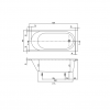 uBA170CAS2V-01 O.NOVO/CASSANDRA Ванна 170х75см