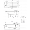 uBQ170OBE2V-01 OBERON  Ванна 170х75см