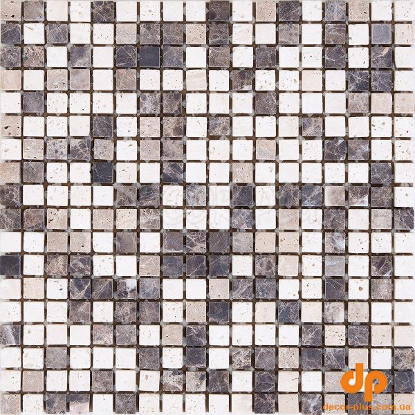 K-MOS TRAVERTINO MIX EMPERADOR (15X15)