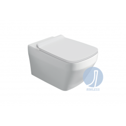 Унітаз підвісний Baden Baden BB 18 з кришкою soft-close BB18-F87(85)-BB004WM White matt SIMAS