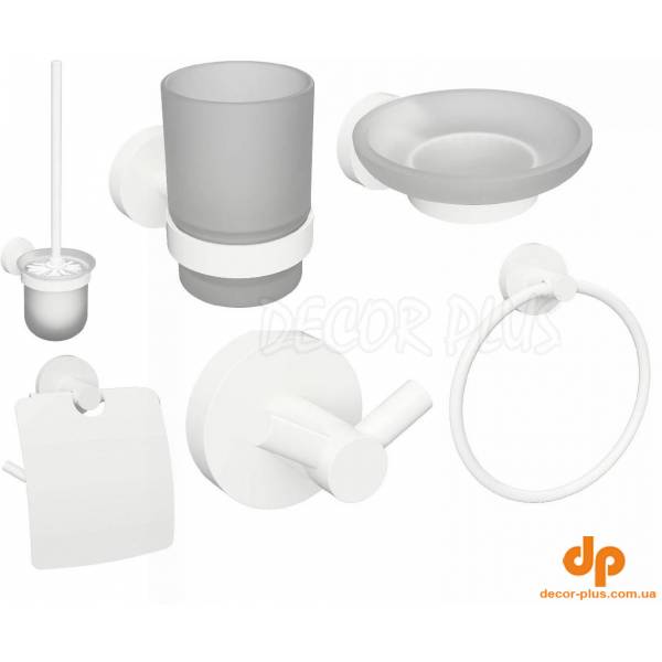 Набір аксесуарів 6 в 1 White 204604 Bemeta