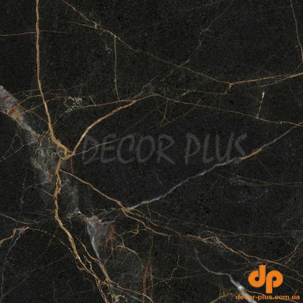 Плитка керамогранітна MPС580 Marmo Perlanera Чорний RECT 600x600x8 Golden Tile