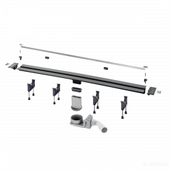 704360 Advantix Vario Душовий лоток з вставкою глянц. 300-1200mm