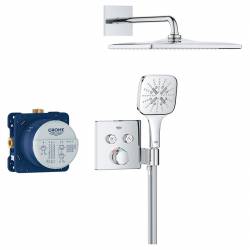 Душ система GROHTHERM SMARTCONTROL (вбуд мех35604+верх душ26563+лійка26550+верх част29125+шланг28364001)