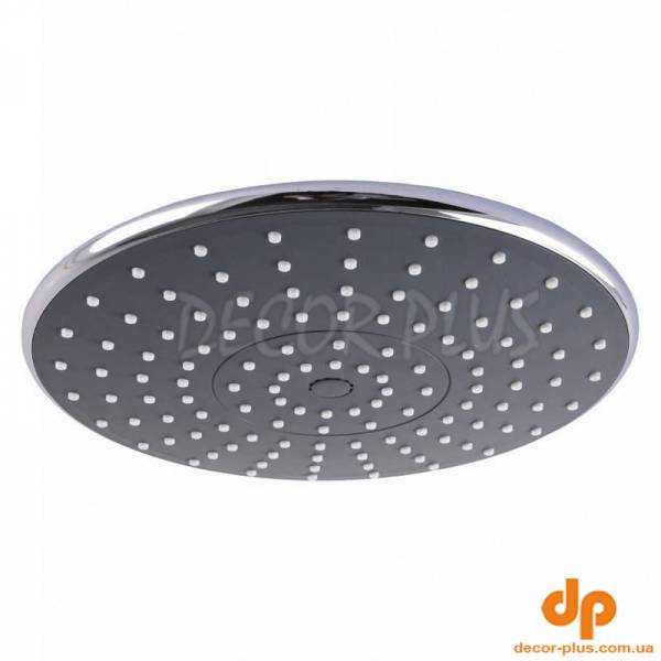 Лійка GLOBUX LUX HY2050-250 ТРОПИК,Пластик,Кругла, Хром, D250мм