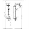 27630000 Croma E Showerpipe 280 1jet Душова система д/душа