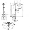 26890670 Croma Select S 280 1jet Showerpipe Душова система д/душа