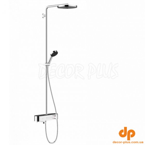 24230000 HG Pulsify Душова система Showerpipe 260 1jet з термостатом для ванни ShowerTablet 400