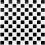 Мозаїка GM 4002 CC Black-White 300x300x4 Котто Кераміка