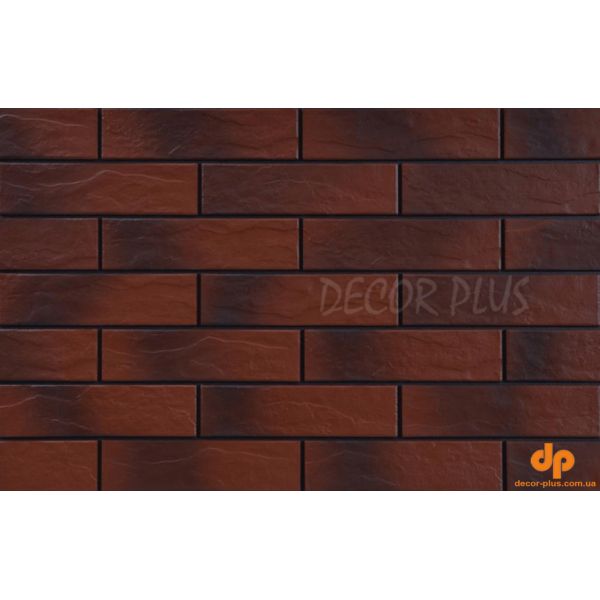 Плитка фасадна з відтінком Burgund RUST 65x245x6,5 Cerrad