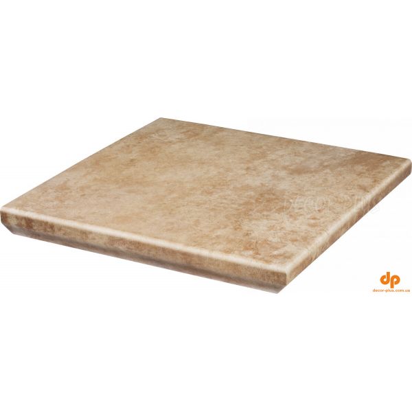 Сходинка з капіносом кутова Ilario Beige 33x33 код 1336 Ceramika Paradyz