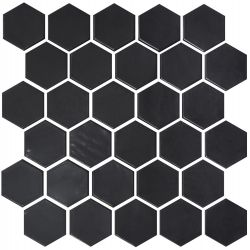 Мозаїка H 6021 Hexagon Black MATT 295x295x9 Котто Кераміка