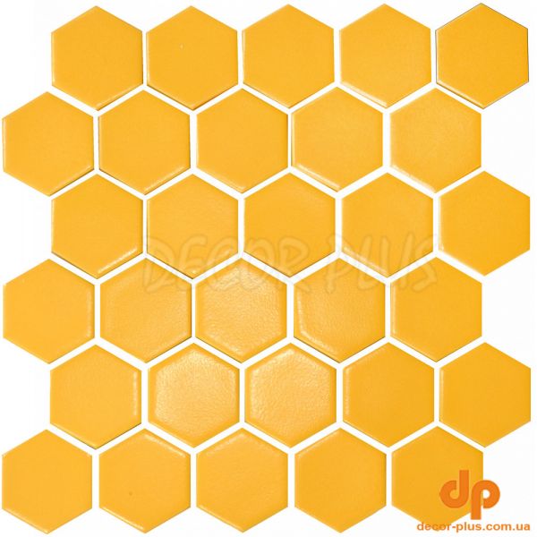 Мозаїка HEXAGON H 6025 Dark Yellow 295х295х9 Кераміка Лео УКРАЇНА