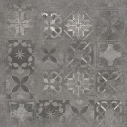 Плитка керамогранітна Softcement Graphite Decor Patchwork RECT 597x597x8 Cerrad