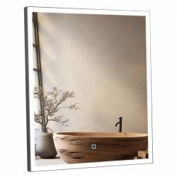 Дзеркало LUCE 60х70 sensor з підсвіткою, black
