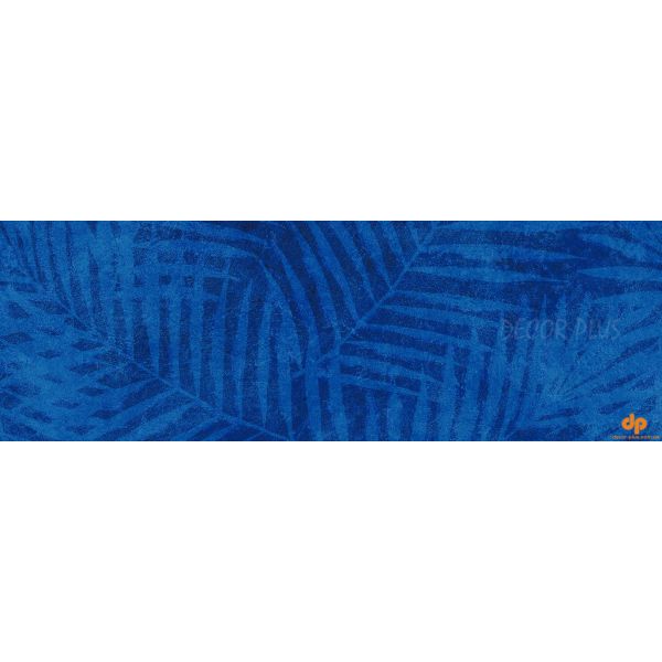 Плитка стінова Dixie Dark Blue Deco SATIN 200x600x8