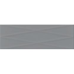 Плитка стінова Dark Grey Lines GLOSSY STR 250x750x10 Opoczno