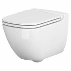 Чаша підвісного унітаза 741 CASPIA CLEAN ON+сидіння SLIM дюр пов.пад. легкоз'ємне