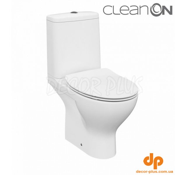 Компакт 675 Moduo Clean On 43 011 з кришкою дюропласт Slim soft-close Cersanit