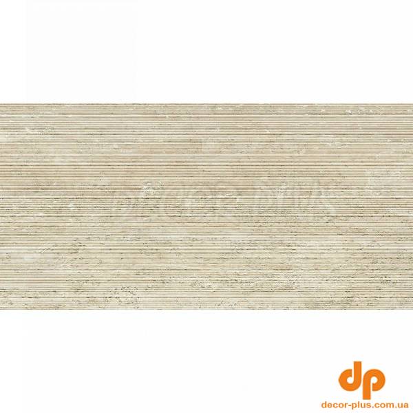 TR03BAR TRAV.BEIGE VEIN CUT RIBBED SQ. 120X60 (1 сорт)