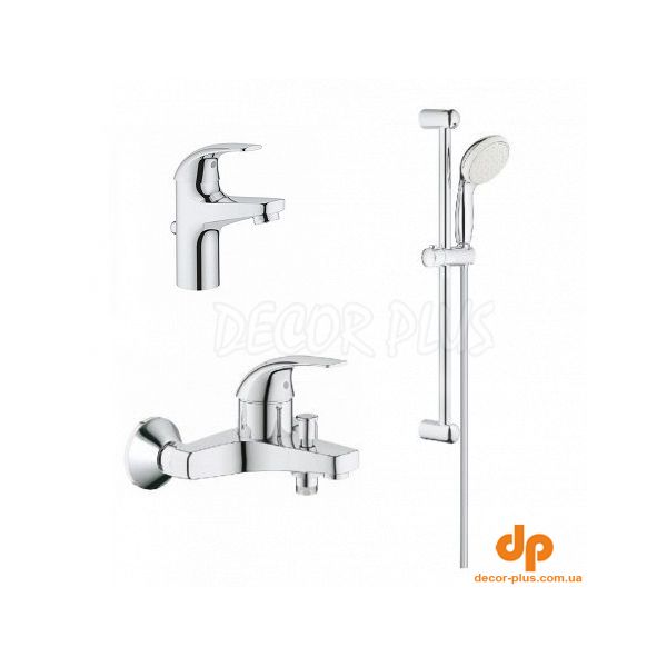 Набір змішувачів для ванни 3 в 1 BauCurve UA122217S0 Grohe