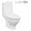 Компакт 667 Moduo Clean On 011 з кришкою дюропласт Slim soft-close Cersanit