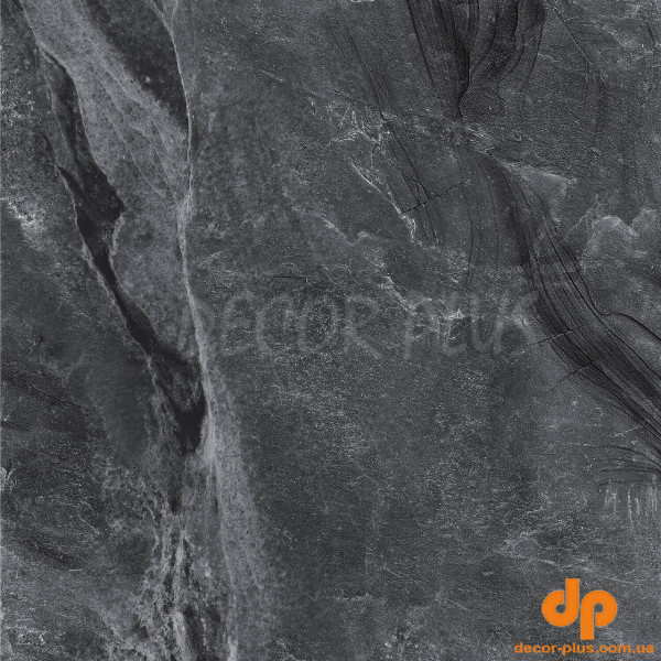 Плитка керамогранітна Black Rock Чорний RECT 600x600 Golden Tile