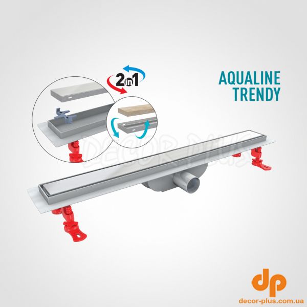 Душовий канал 60 см Aqualine Trendy VLD-601320.55 Valtemo