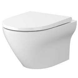 СЕТ B331 LARGA Унітаз підвісний EW CLEANON + кришка дюропласт SLIM з механізмом плавного закривання (1 сорт)