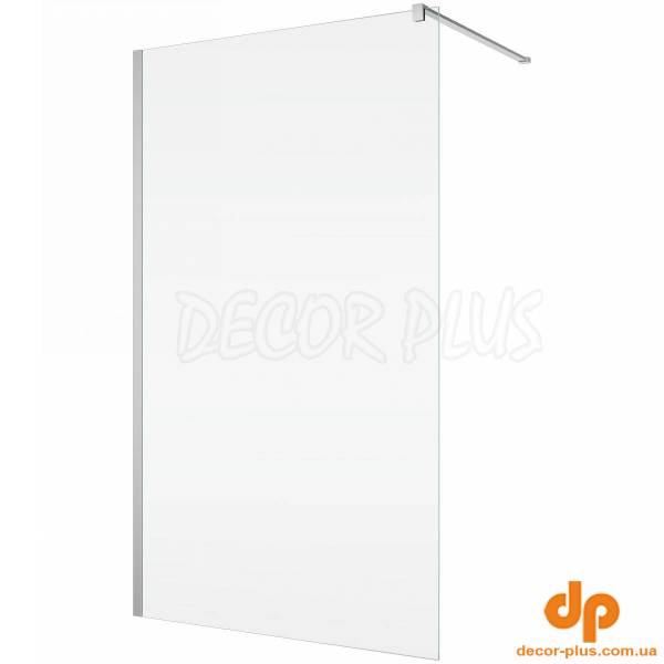 STR4PA61005007  WALK-IN EASY Душова фіксована перегородка 1000*2000, скло 6 мм,  прозоре, профіль хром (1 сорт)
