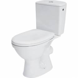 Компакт COMPACT 918 MERIDA M010 3/6 TOILET SEAT PP SC UA з поліпропіленовим сидінням з плавним закриванням, горизонтальний випус