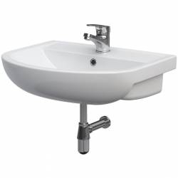 Умивальник меблевий ARTECO 50 ONE HOLE з отвором для змішувача, з переливом, білий глянець (картон)  ( CCWS1009770001 ) (1 сорт)
