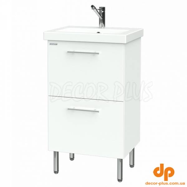 Шафка FLAT д/раковини COMO 50см,MODUO 50см, з шухлядами, на ніжках/підвісна, зібрана (UA)
