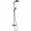 28871670 HG Activera S Душова система Showerpipe 240 1jet EcoSmart з термостатом на ванну Ecostat Fine, чорний матовий (1 сорт)