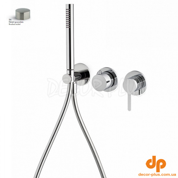 Змішувач для душу Snap Brushed nickel F3129WX8SN Fima