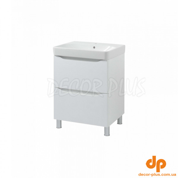 Шафка з умивальником 60 Smile Square White matt SM-60 НБ+500.229.01.1 Air-Line