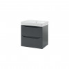 Шафка з умивальником 60 Smile Square Grey matt SM-60 ПС+500.229.01.1 Air-Line