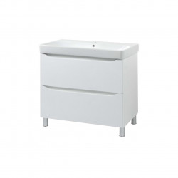 Шафка з умивальником 75 Smile Square White matt SM-75 НБ+500.249.01.1 Air-Line