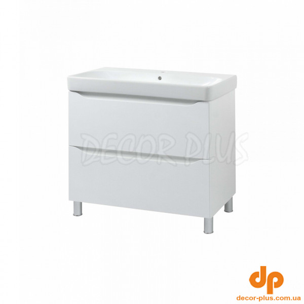 Шафка з умивальником 75 Smile Square White matt SM-75 НБ+500.249.01.1 Air-Line