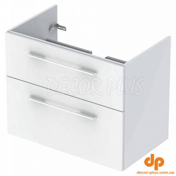 Шафка SELNOVA Square 78,8см,slim rim, під раковину 80см, 2 шухляди, білий