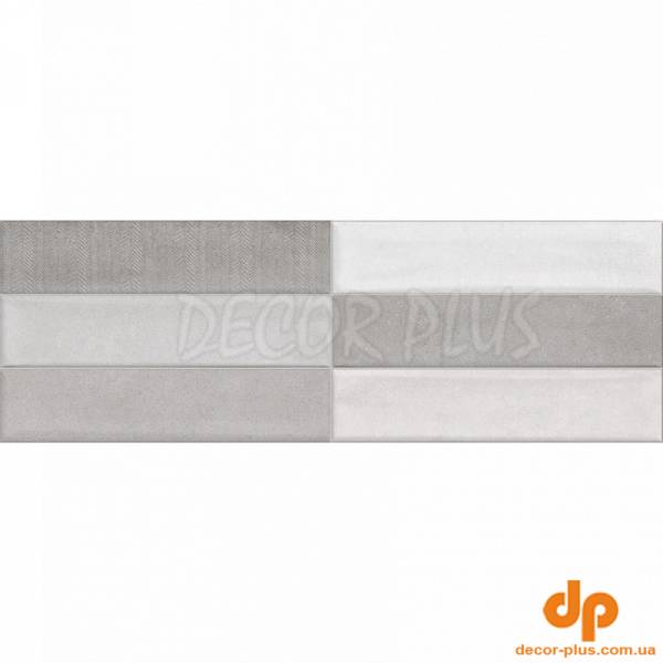 Кахель д/стіни DECORADO BRETON GRIS BRISK 25х75