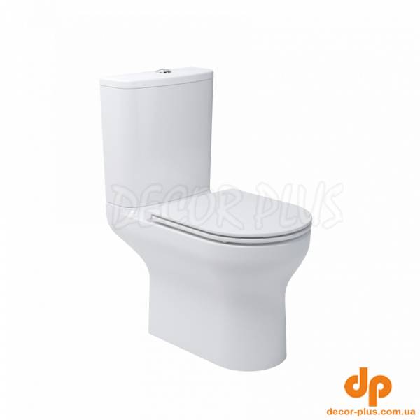 5810020 Life Компакт з кришкою soft-close безобідковий, білий (1 сорт)
