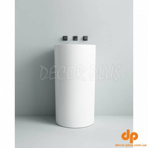 1408640 Style Раковина окремостояча без отовора під змішувач 400х400х860, біла (1 сорт)