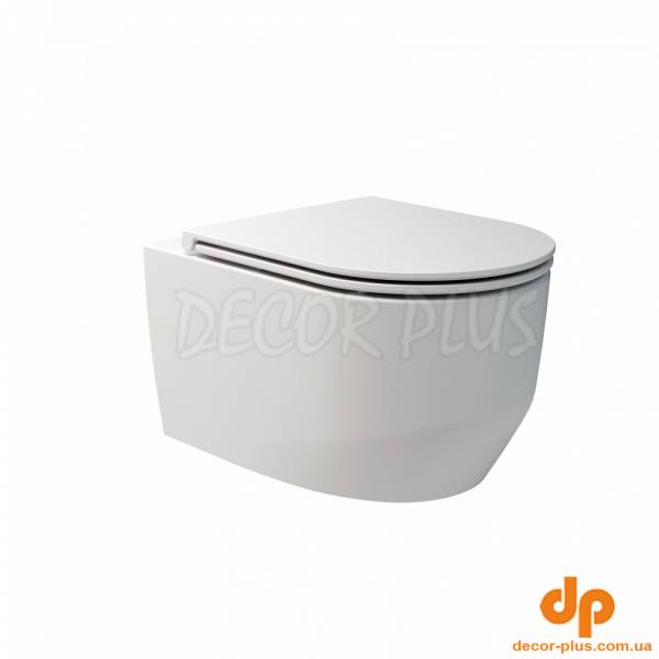 3030140W ART 3.0 Унітаз підвісний безобідковий з кришкою soft-close, Vortex Flush, білий матовий (1 сорт)