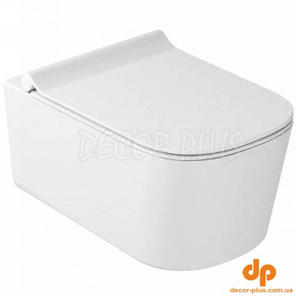 Унітаз підвісний Meg11 Pro з кришкою soft-close White Gloss GALASSIA