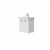 484050W Flow Тумба 50 з умивальником та ручками, білий матовий (1 сорт)