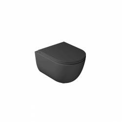 Унітаз підвісний Dream Vortex з кришкою soft-close Black Satin GALASSIA