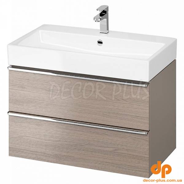 Шафка VIRGO 80 під раковину MODUO/CREA/COMO 80 (ручки хром), сіра