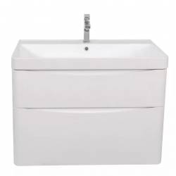 Шафка з умивальником Amerina 75 White Gloss Аква Родос